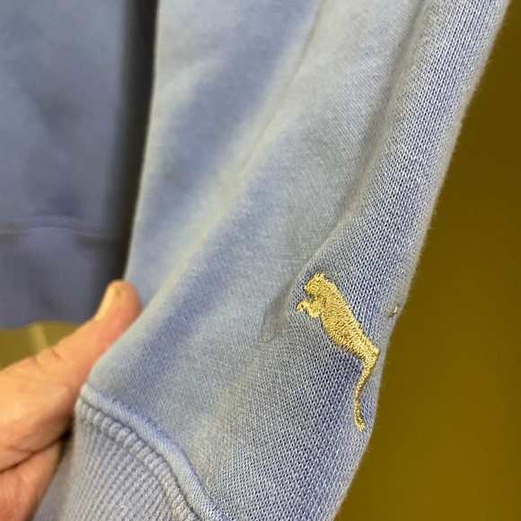 Light Blue PUMA Women’s L High End Thick Hoodie - Picture 5 of 5